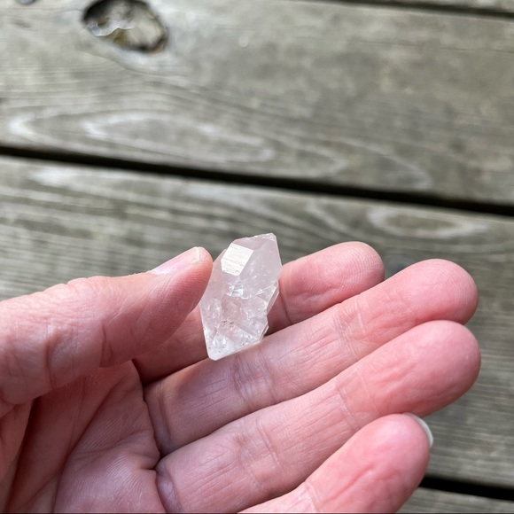 Double Terminated Twin Herkimer Diamond Crystal - Picture 13 of 17